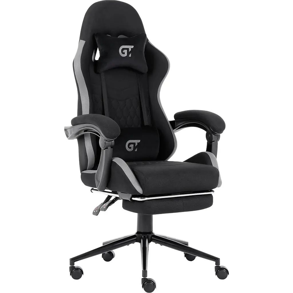 Геймерське крісло GT Racer X-2324 Fabric Black/Gray [121448] - фото 2