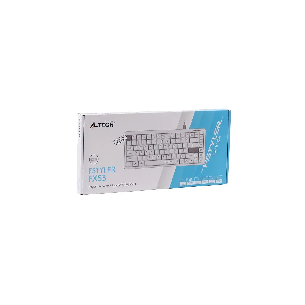 Клавіатура A4Tech FX53 USB UA White (4711421002400) - фото 7