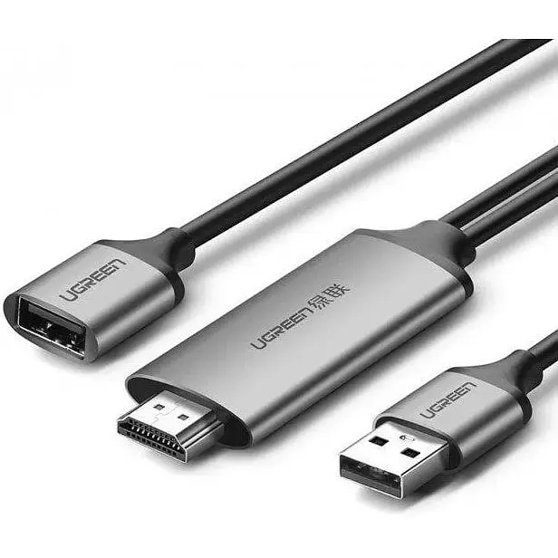 Адаптер Ugreen CM151 USB to HDMI Digital AV Adapter 1.5 м сірий (50291) - фото 1