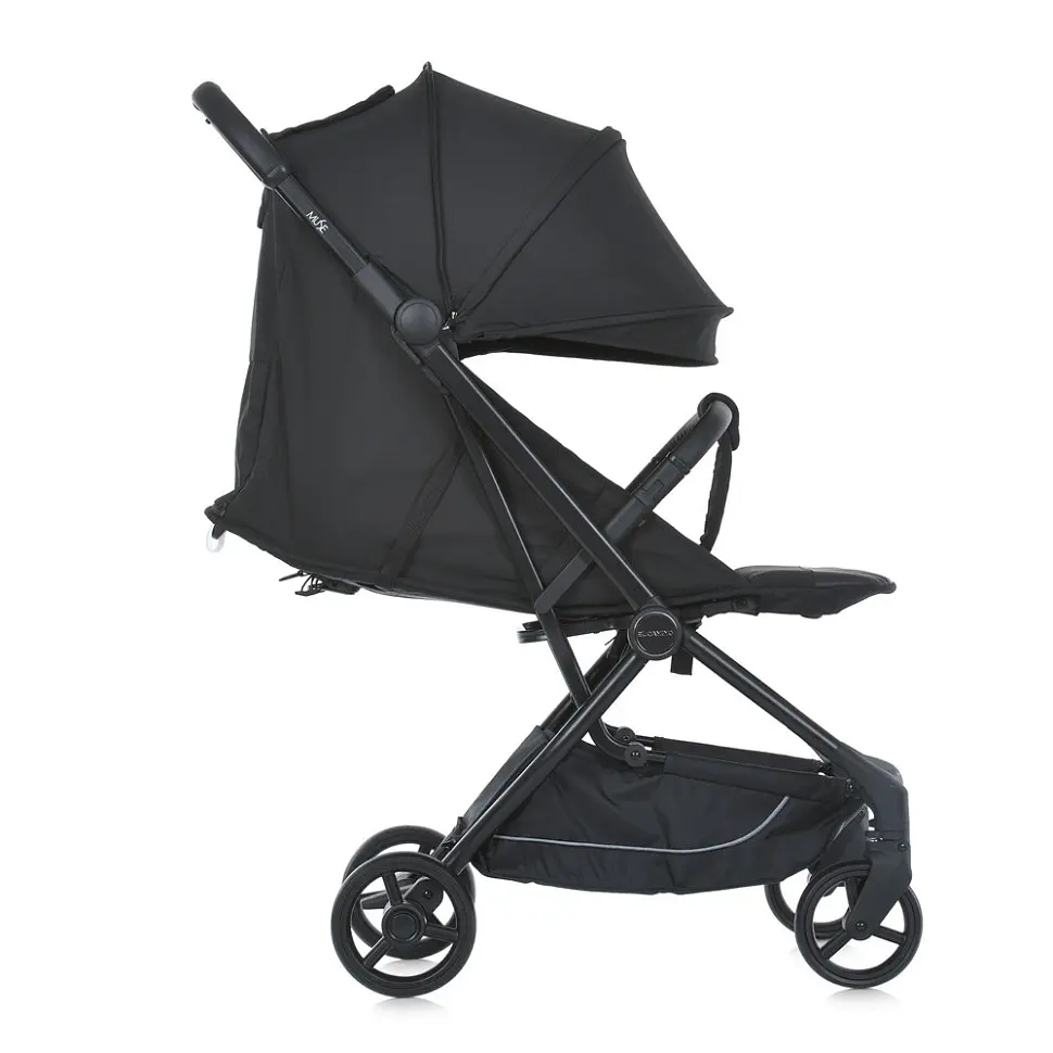 Коляска дитяча прогулянкова MUSE ME 1118 Black - фото 8
