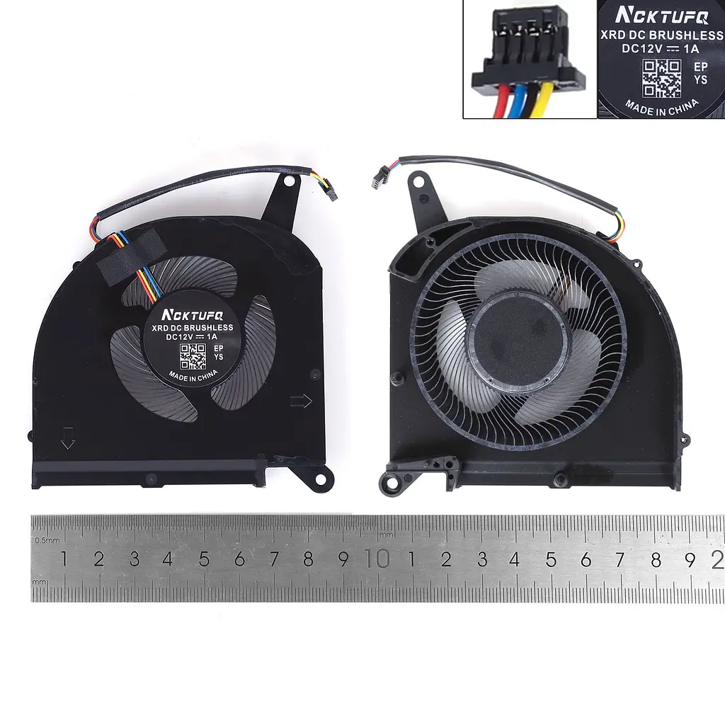 Вентилятор для Gigabyte Aorus 15G 15P 17G 17P KB RX7G RX5G RP77 XB, (10мм CPU 12V, FNGS DFSCK22D05883Q, Аналог) - фото 3