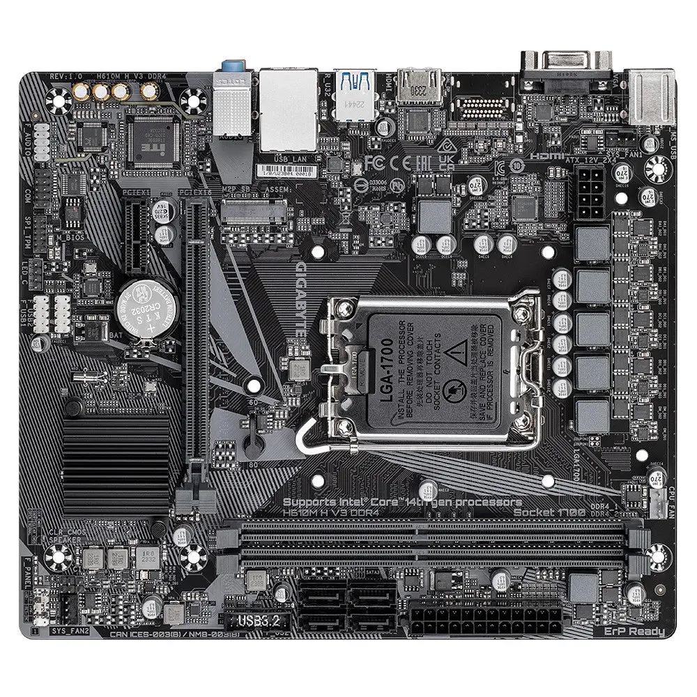 Материнська плата Gigabyte H610M H V3 DDR4 Socket 1700 - фото 4