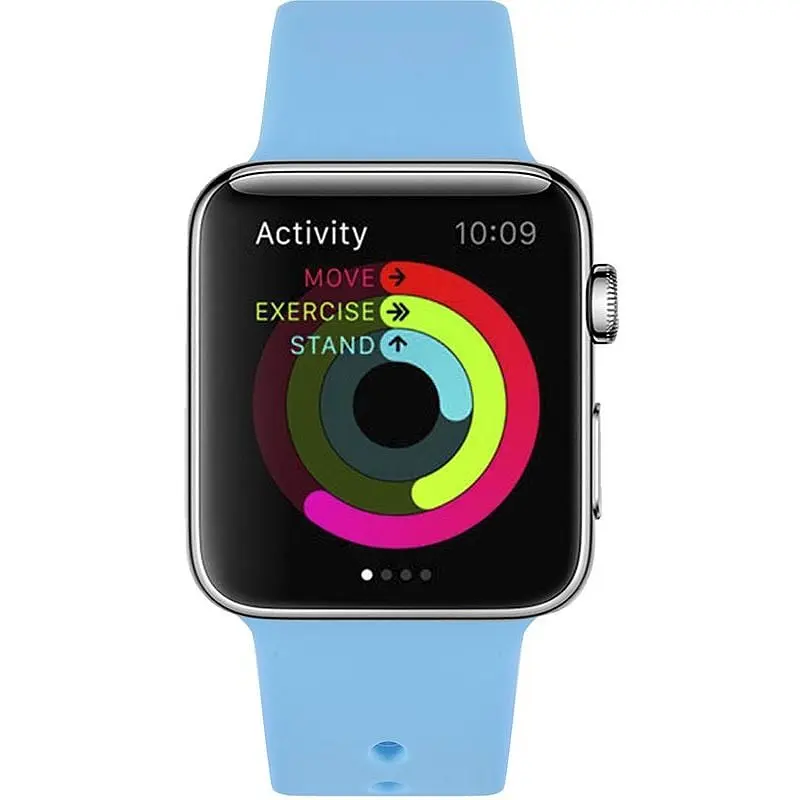 Ремешок Uwatch Silicone Strap for Apple Watch 42/44 mm Blue - фото 3