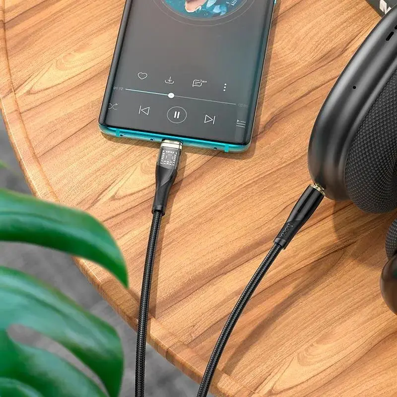 Кабель Hoco 3.5 мм to Type-C Transparent Digital audio conversion cable UPA25 1 м - фото 6