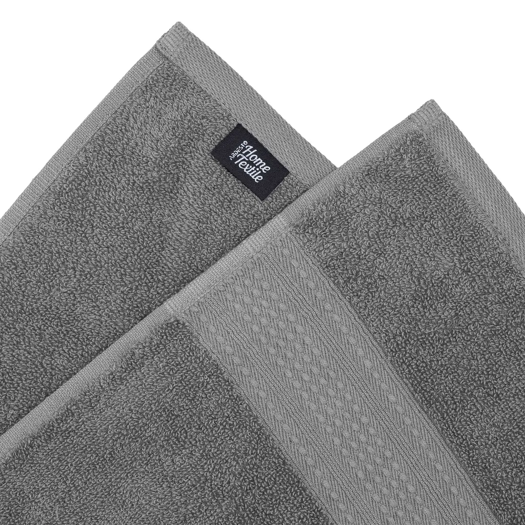 Рушник махровий Ardesto SuperSoft 70х140 см 100% бавовна сірий (ART2270SLP)  - фото 5