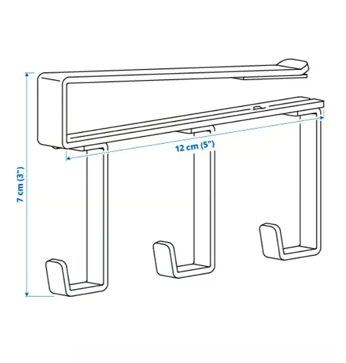 Вішалка із защіпкою IKEA, чорна - фото 3
