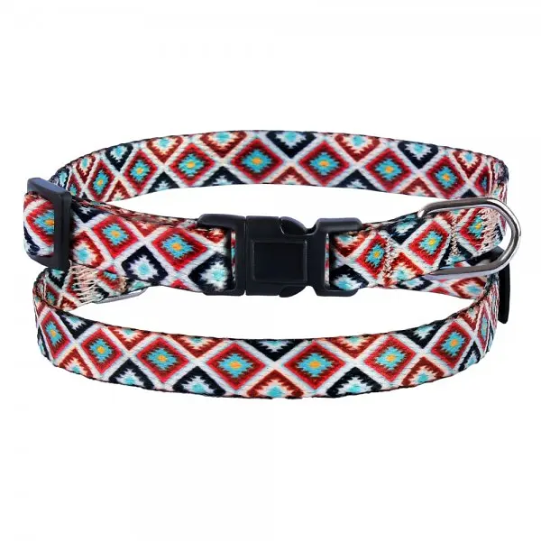 Нашийник для собак BronzeDog Urban застібка пластикова гуцульський коричн XS - фото 3