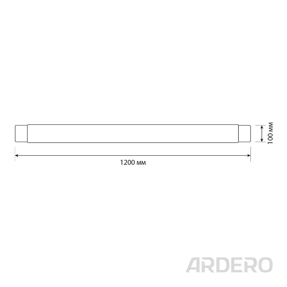 Світлодіодний лінійний світильник Ardero AL5020 100Вт 4000K призма - фото 3