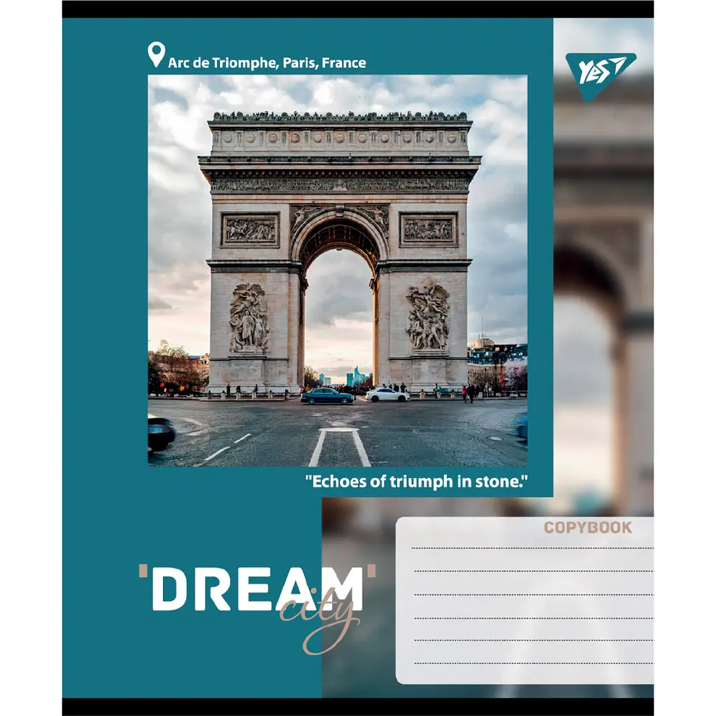 Зошит учнівський Yes Dream City А5 96 аркушів лінія 5 шт. (767708) - фото 3