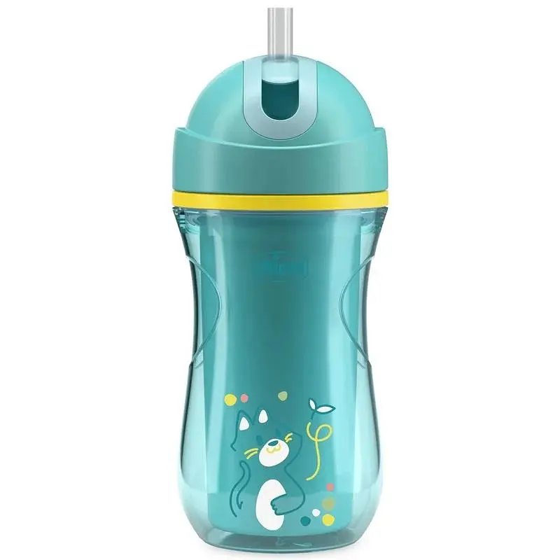 Поїльник непроливайка з трубочкою Chicco Sport Cup 266 мл 14 м+ блакитний (06991.25)