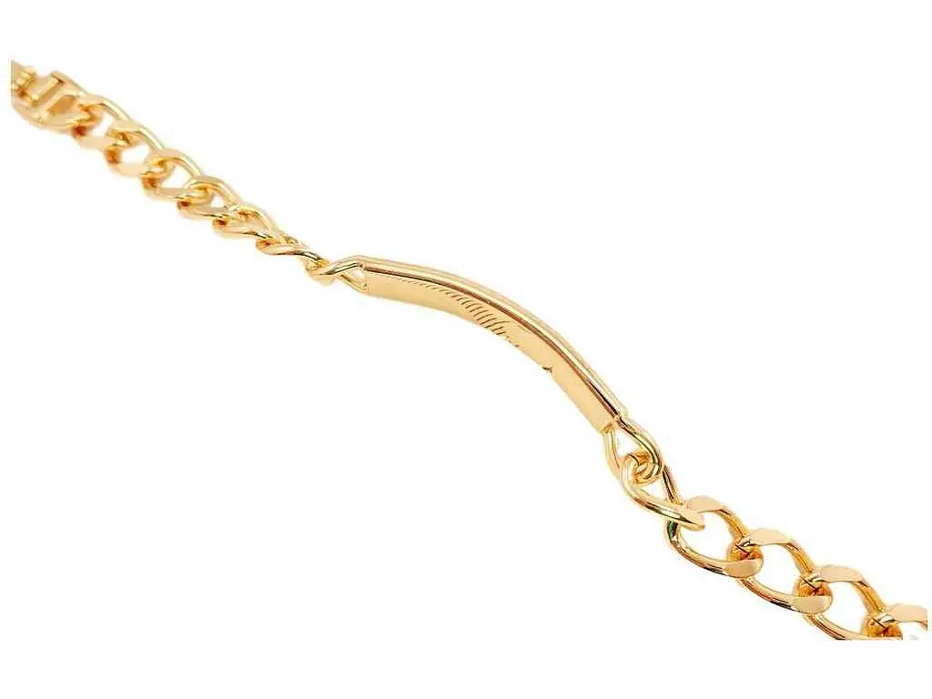 Браслет XUPING Позолота 18K "Панцирне Плетіння та Декоративна Пластина з Грецьким Візерунком" L= 20,5 см х 1 (844345) - фото 3