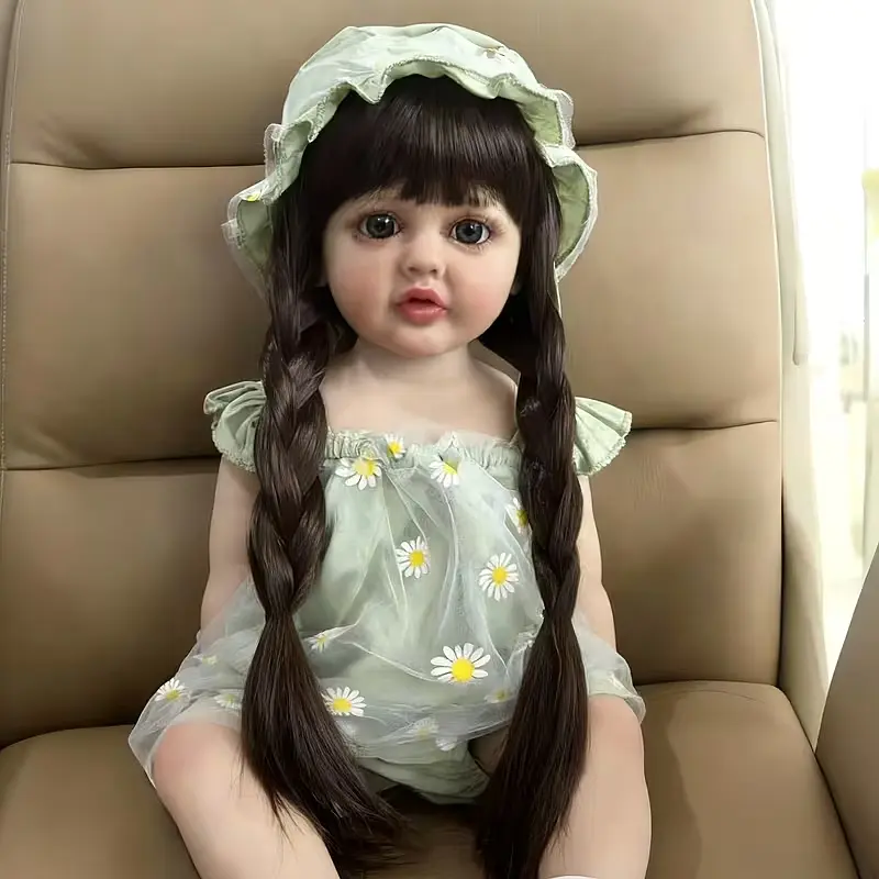 Реалістична Кукла Реборн 55 см повністю вінілова Doll Reborn Baby К0100220 - фото 2