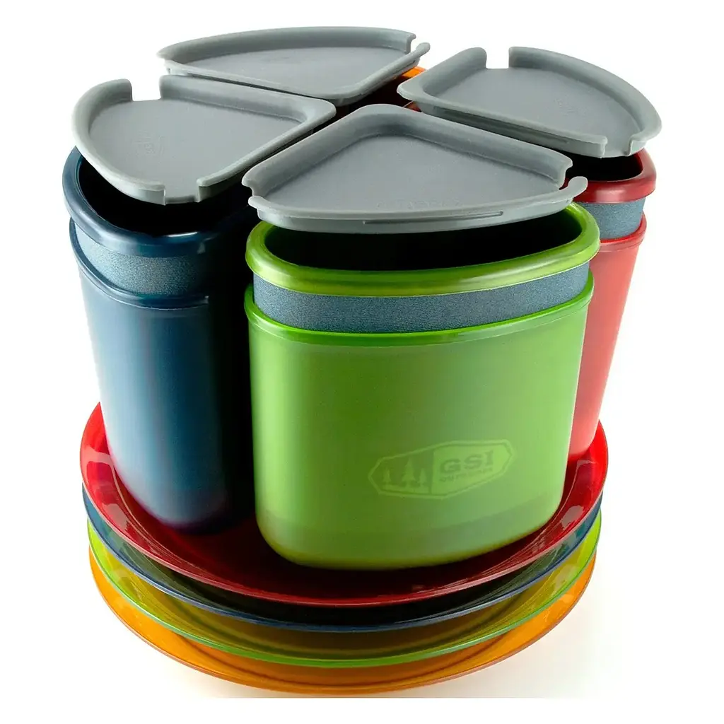Набор посуды GSI Outdoors Infinity 4 Person Compact Tableset (1099-75420) - фото 4