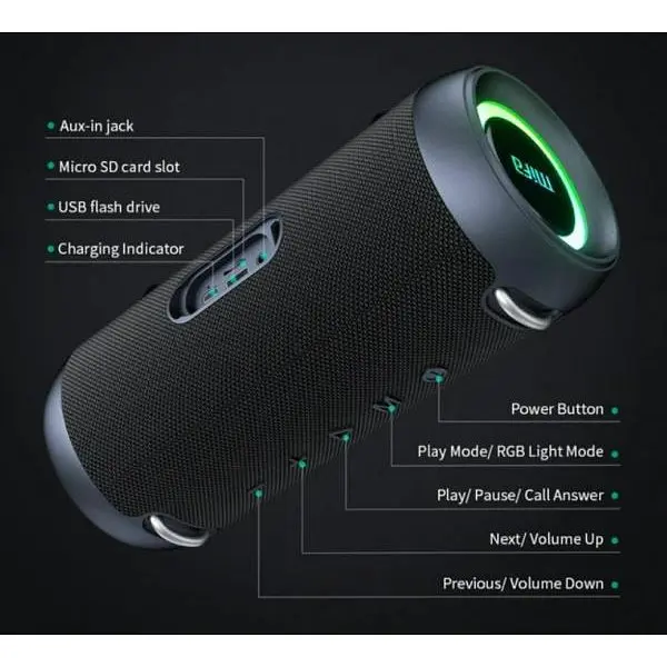 Портативна колонка Mifa A90 Black - фото 9