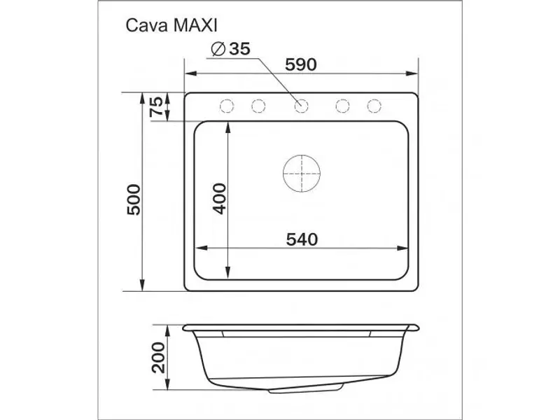 Кухонная мойка Interline Cava Maxi Avena - фото 6