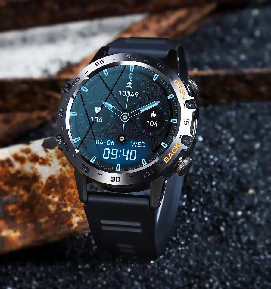 Часы Smart Delta K52 Black Rubber, 2 ремешка - фото 7