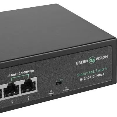 Комутатор мережевий Greenvision (GV-015-D-06+2P) - фото 5