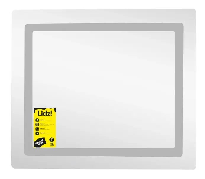 Дзеркало Lidz Kubis (KU2) 600х700 мм, прямокутне, з LED-підсвічуванням Touch LDKU60070049286