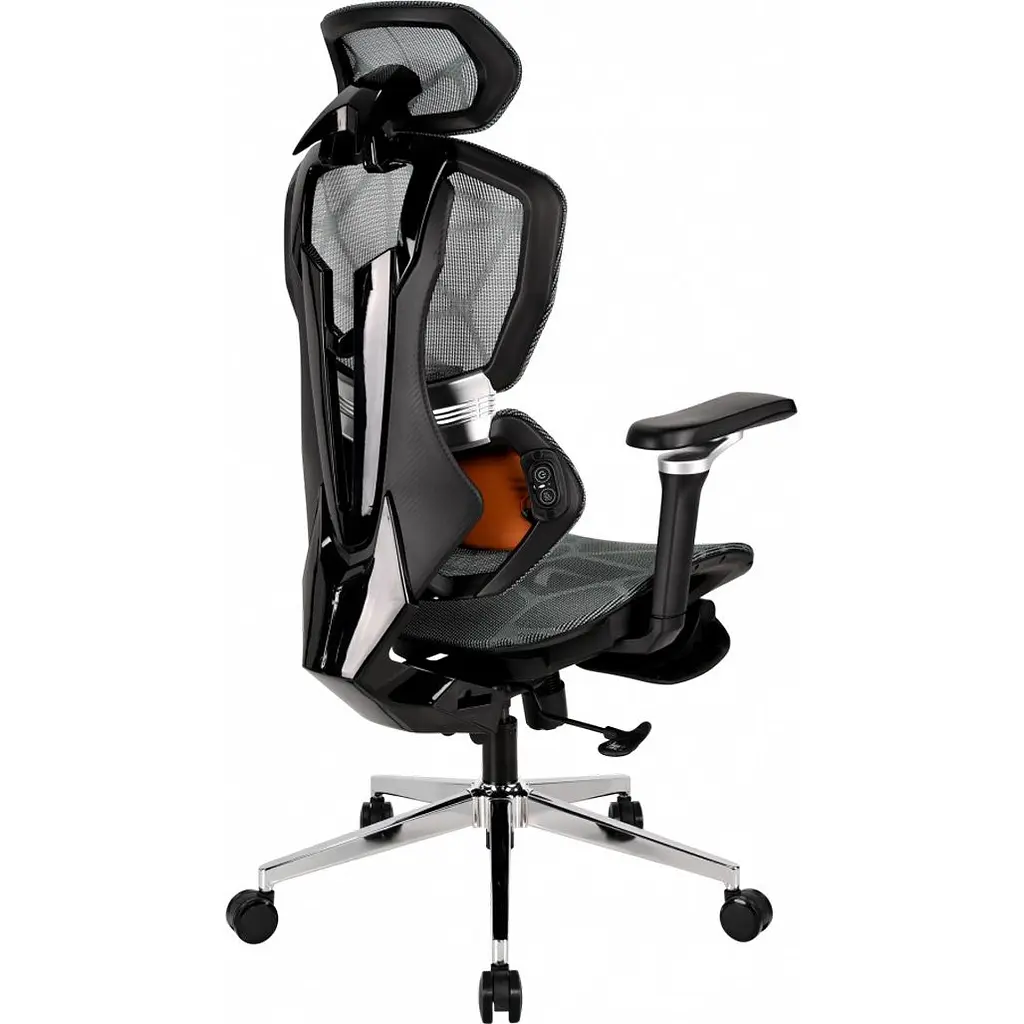 Геймерське крісло GT Racer X-7002 Massage Black/Black/Green [174672] - фото 3
