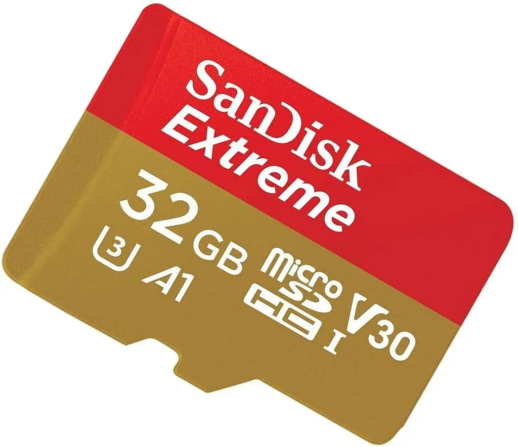 Карта пам'яті SanDisk microSDHC 32GB UHS-I U3 Extreme A1 V30 + SD Adapter (SDSQXAF-032G-GN6MA) [91559] - фото 2