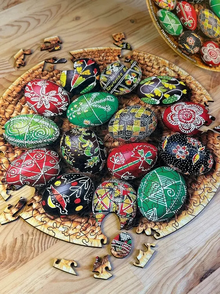 Пазл Спадщина дерев`яний UkrainianPuzzles Писанки - фото 4
