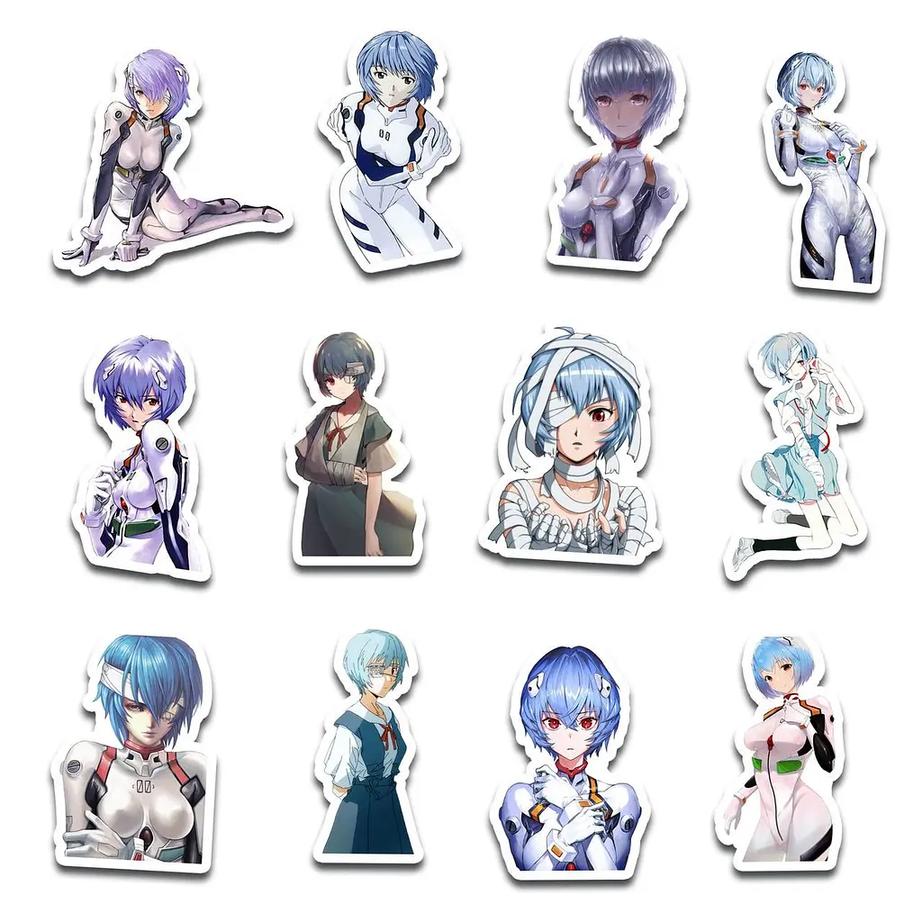Стикерпак GeekLand Evangelion Ayanami Rei 45 штук (SP AR 01) - фото 4