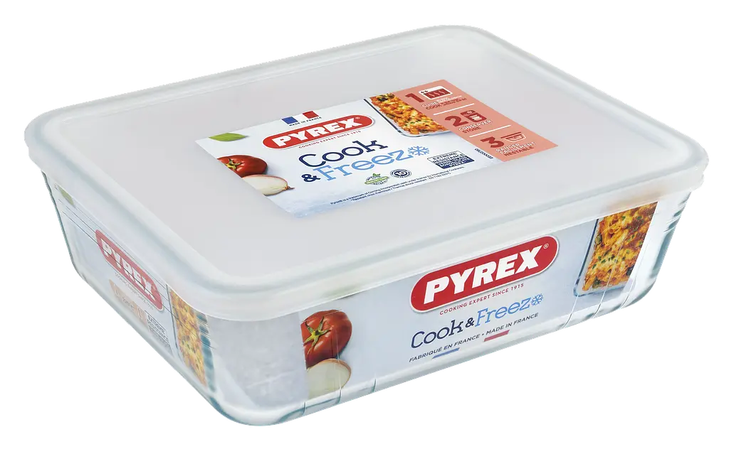 Форма з кришкою Pyrex Cook&Freez 24х19х8 см kuh0015954 - фото 3