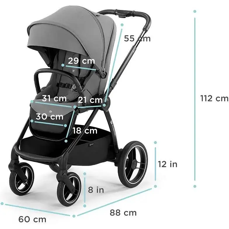 Універсальна коляска 2 в 1 Kinderkraft Nea Platinum Grey (KSNEA000GRY2000) - фото 9