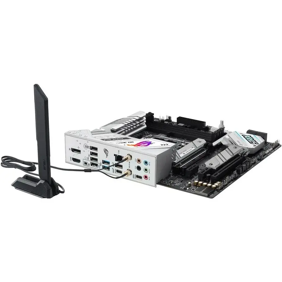 Материнська плата Asus Rog Strix LGA1700, B760-G Gaming WIFI, B760, 4xDDR5, Int.Video(CPU), 4xSATA3, 2xM.2, 1xPCI-E 16x 5.0, 1xPCI-E 16 4.0, S1220A, Intel 2.5Gb, WiFi 6, Bluetooth 5.3, 7xUSB3.2/6xUSB2.0, HDMI/DP, ATX - фото 6