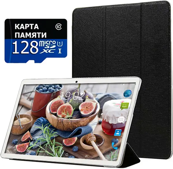 Планшет-телефон Hoozo X1001 Full HD 32Gb LTE Silver + Чохол-книжка + Карта пам'яті 128GB - фото 2