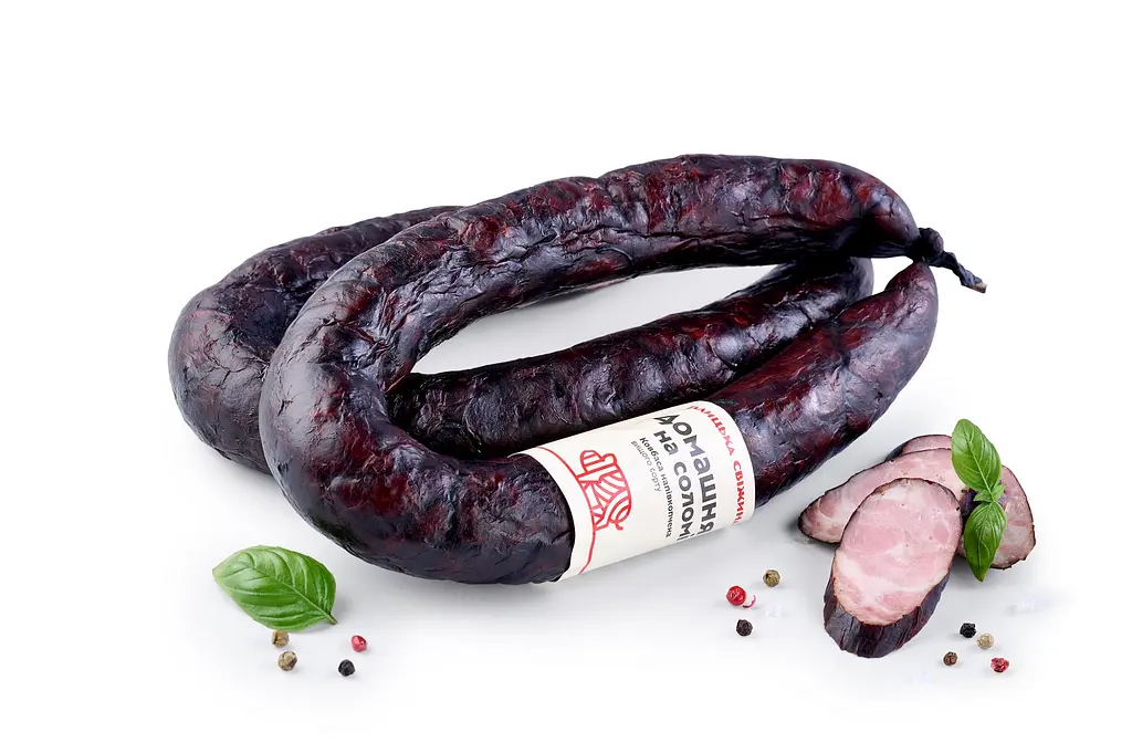 Ковбаса "Домашня на соломі", в/г, уп., 400 г