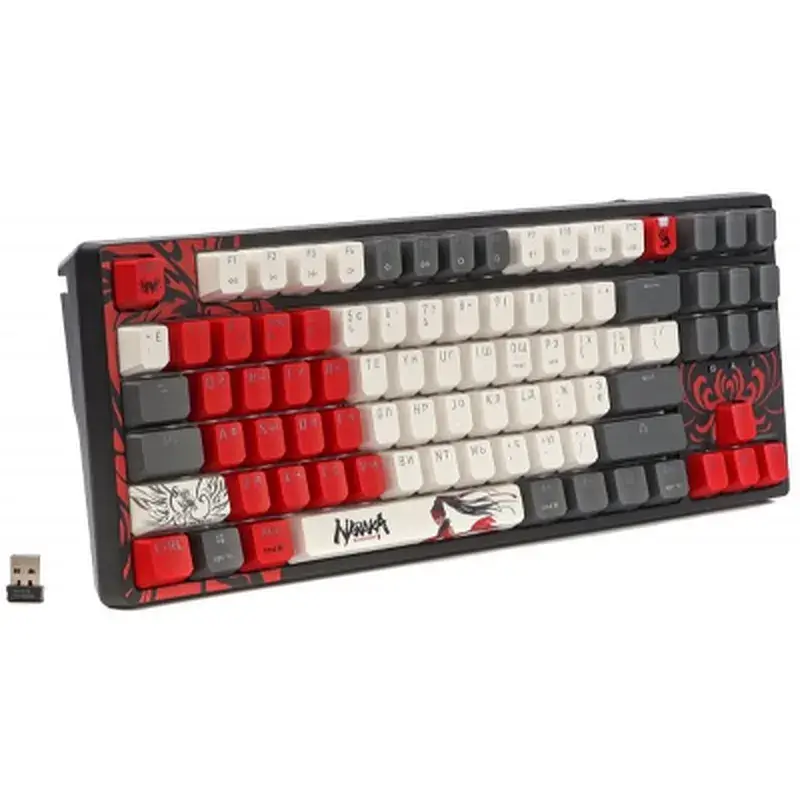 Клавіатура A4Tech Bloody WS87 Naraka Wireless/Bluetooth Black/Red (4711421001113) - фото 3