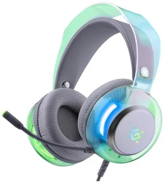 Навушники Defender Glitch RGB USB білі (62490)