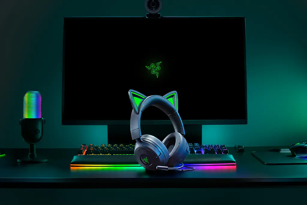 Навушники Razer Headset Kraken Kitty V3 X, mini-jack, 1.3m, black - фото 2