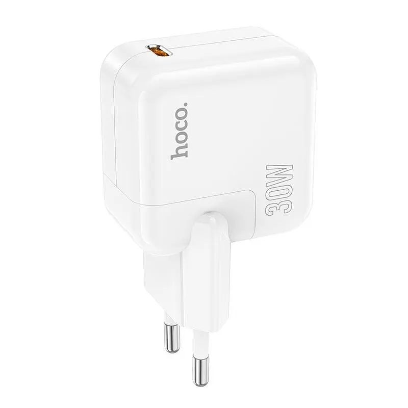 Адаптер мережевий HOCO Advantage single port charger C112A сам блок білий - фото 3