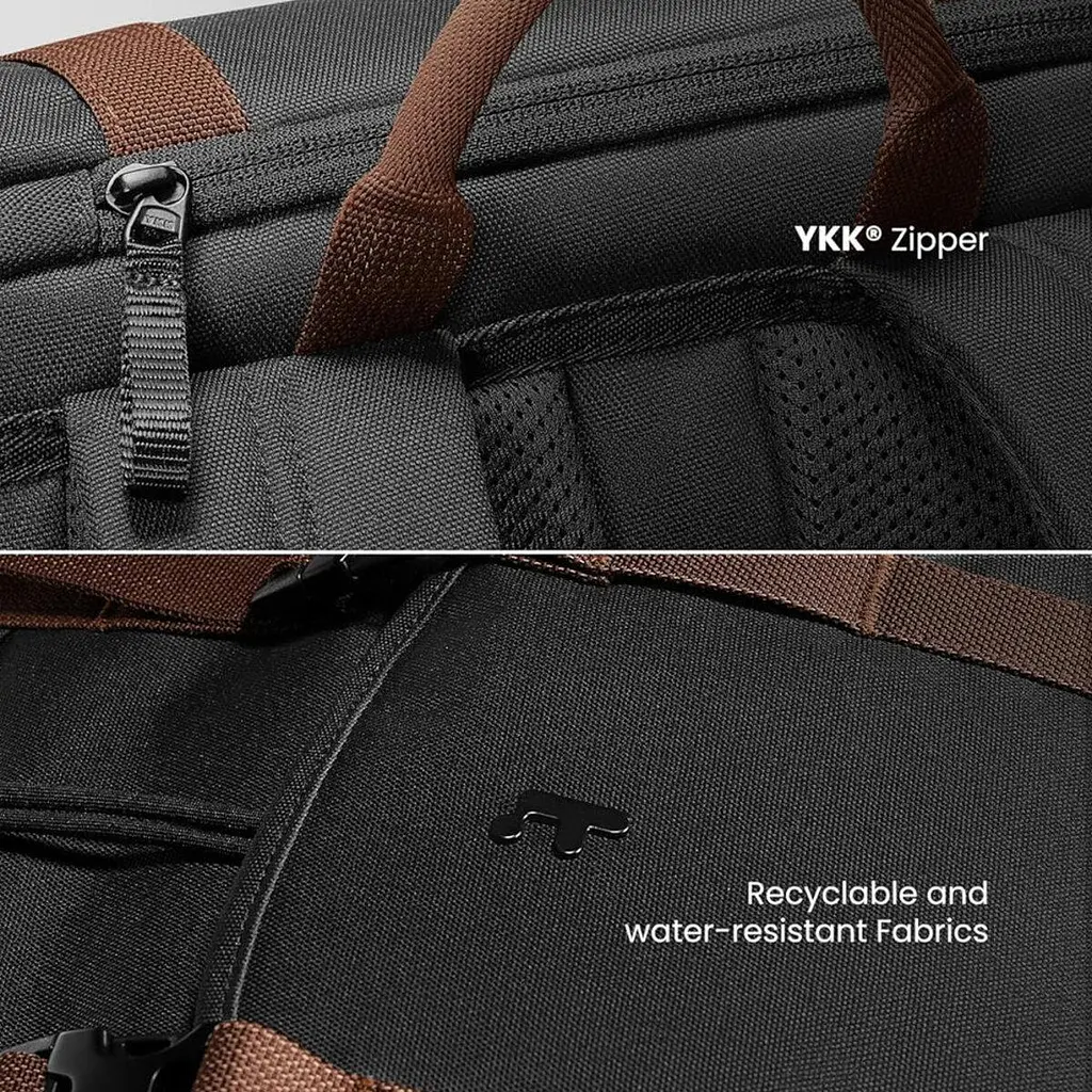 Рюкзак Tomtoc VintPack-TA1 22L Laptop Backpack Black 15.6 Inch/22L TA1M1D1 - фото 7