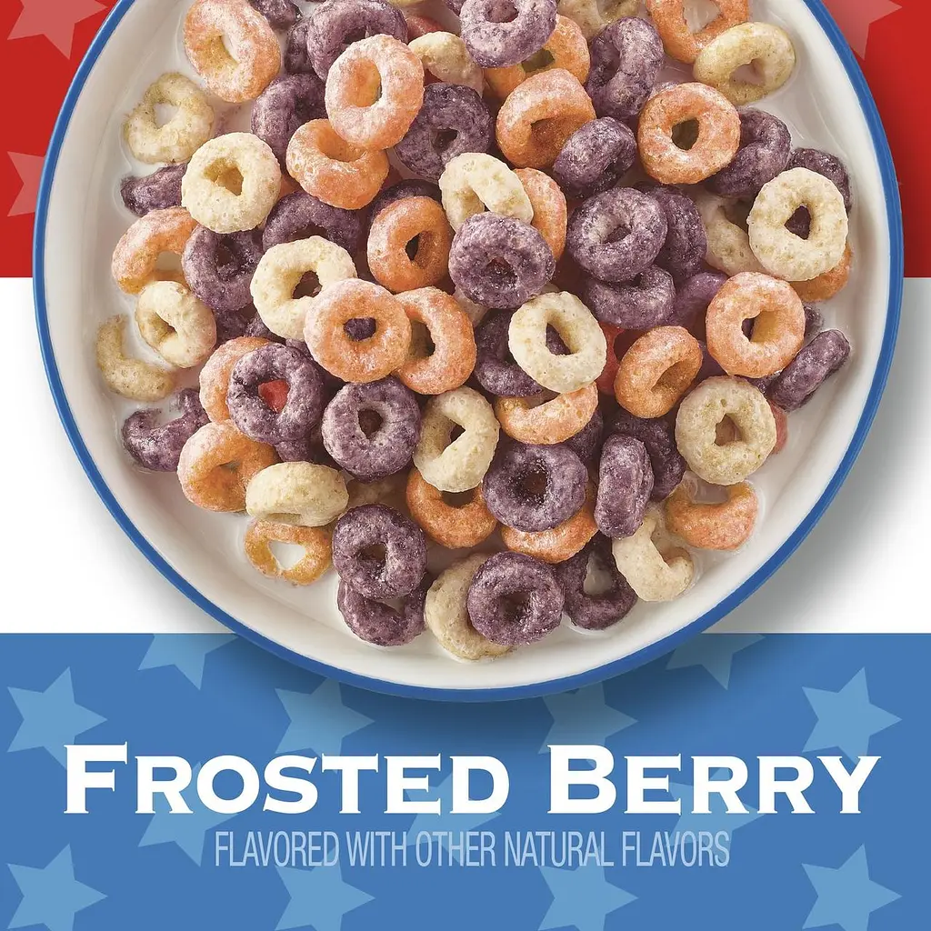Сухий сніданок Team Cheerios Cereal Frosted Berry Limited Edition Family Size 523г - фото 5