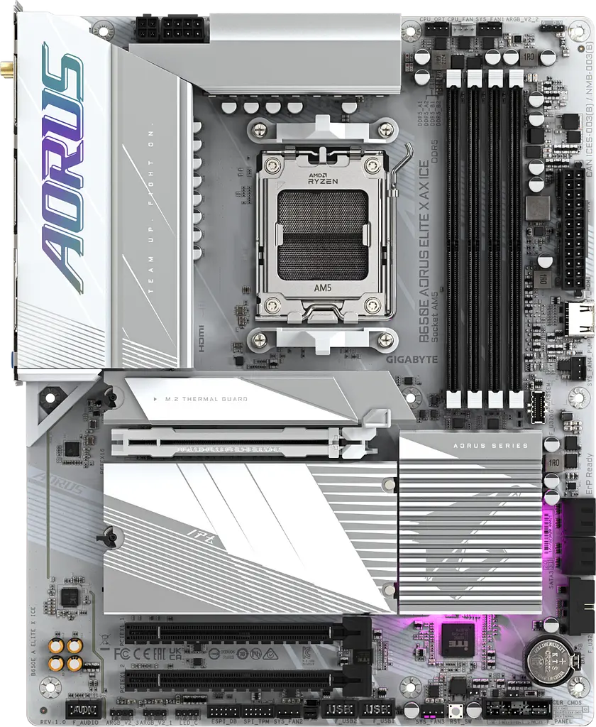 Материнська плата Gigabyte B650E Aorus Elite X AX Ice Socket AM5 (B650E A ELITE X ICE) Б/В - фото 2