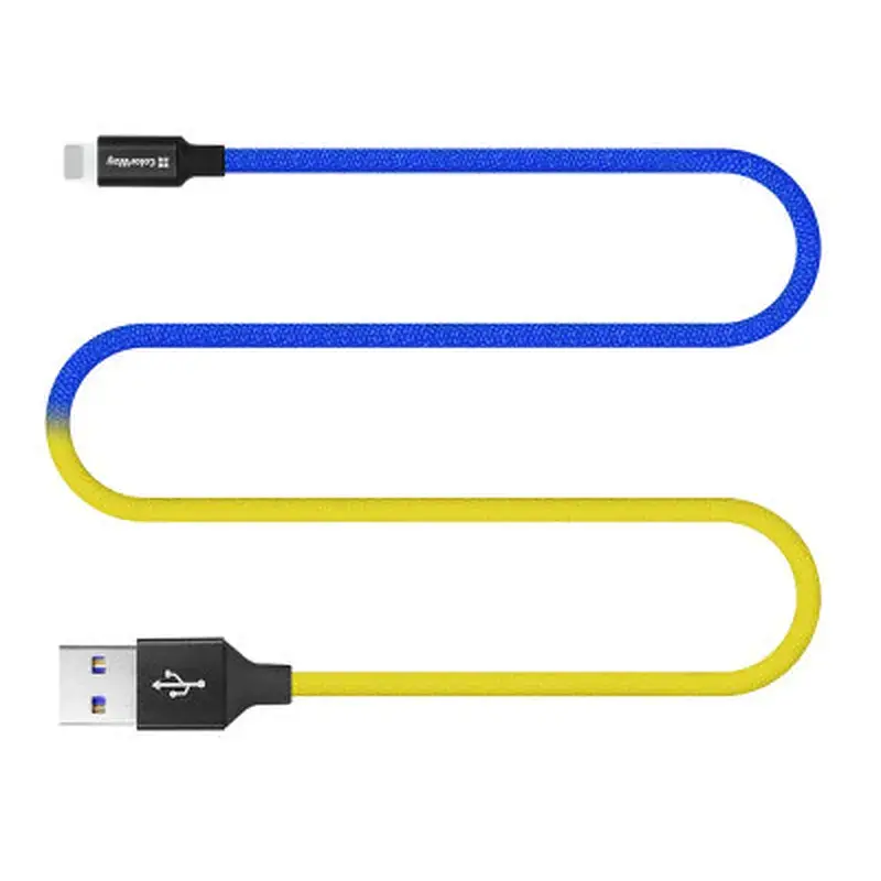 Дата кабель USB 2.0 AM to Lightning 1.0m National ColorWay (CW-CBUL052-BLY) - фото 5