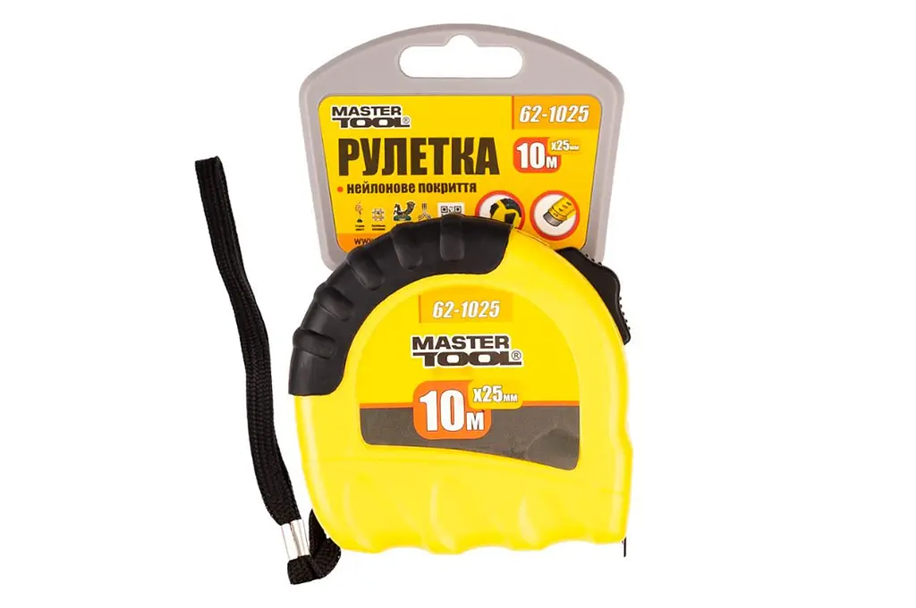 Рулетка измерительная MasterTool 10 м х 25 мм Shiftlock 62-1025 - фото 2