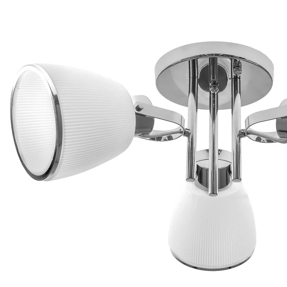 Люстра Brille потолочная в гостиную E27 60W CH (LK-638C/3) - фото 4