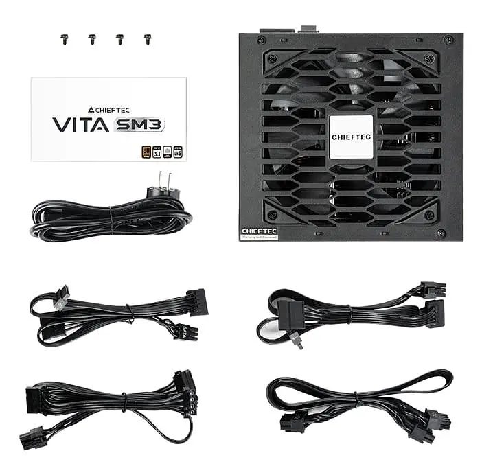 Блок живлення Chieftec Vita SM3 650W ATX 3.1 80+ Bronze (BPX-650-C) Black - фото 7