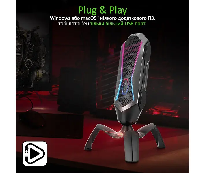 Микрофон Vertux Marshal USB Black (marshal.black) - фото 6