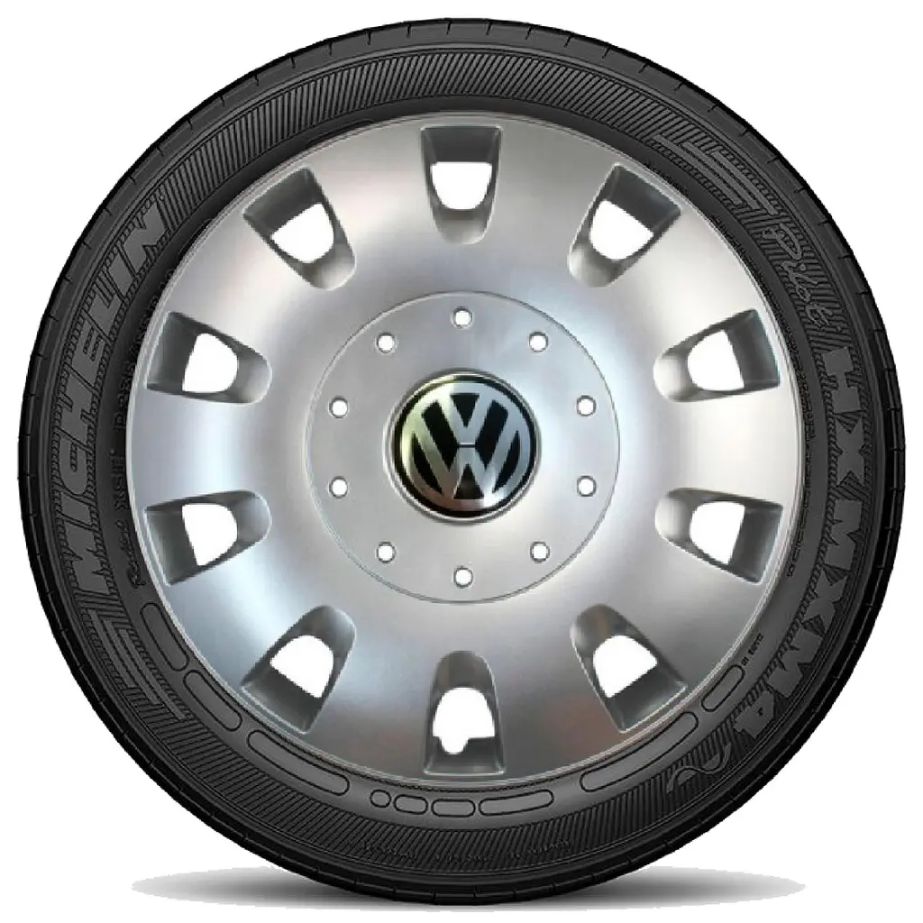 Ковпак колеса з емблемою Volkswagen SKS401 R16 сірий з логотипом на вибір 4 шт