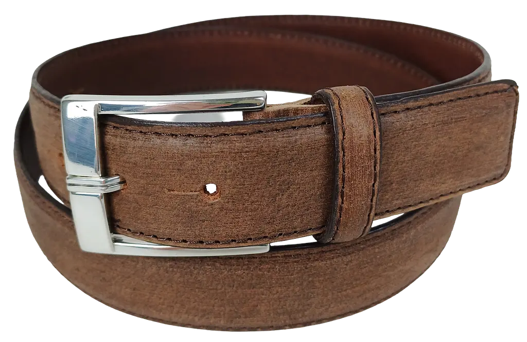 Ремінь чоловічий Vanzetti Vintage 116 см 3.3 см шкіра Коричневий - фото 4