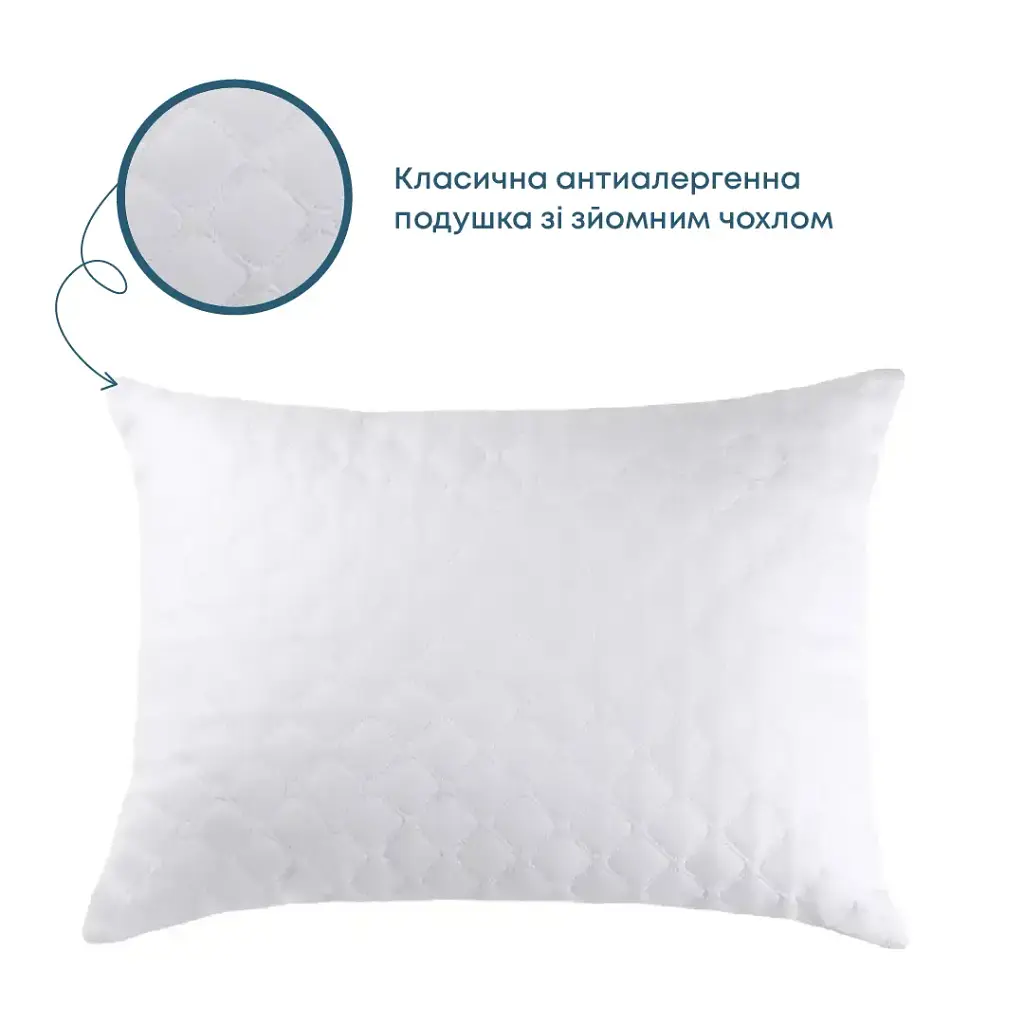Подушка SLEEPCOVER NEW 70x70 см (900 г) (мікрофібра) (3-01190_00000) - фото 2