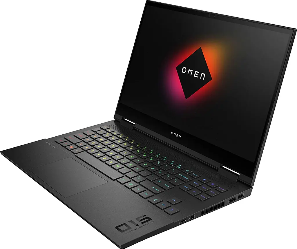 Ноутбук HP OMEN 15-en1010ru 15.6FHD IPS 144Hz/AMD R5 5600H/16/512F/NVD3060-6/DOS/Silver (422N4EA) - фото 4