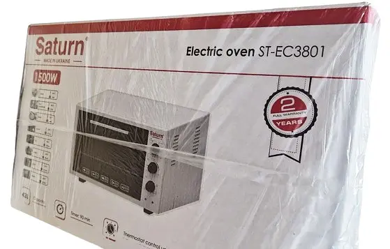 Піч електрична Saturn ST-EC3801 Graphite електропіч міні духовка 1500 Вт - фото 2