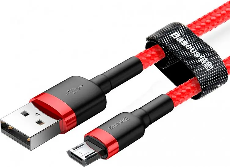 Кабель Baseus Cafule Micro-USB 2m Red (CAMKLF-C09) [82177] - фото 4