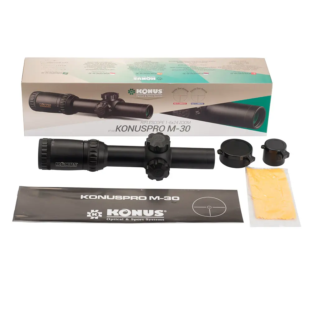 Оптичний приціл KONUS KONUSPRO M-30 1-6x24 Circle Dot IR - фото 4